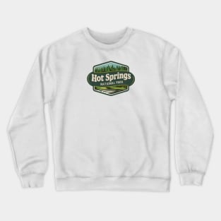 Retro Vintage Hot Springs National Park Crewneck Sweatshirt